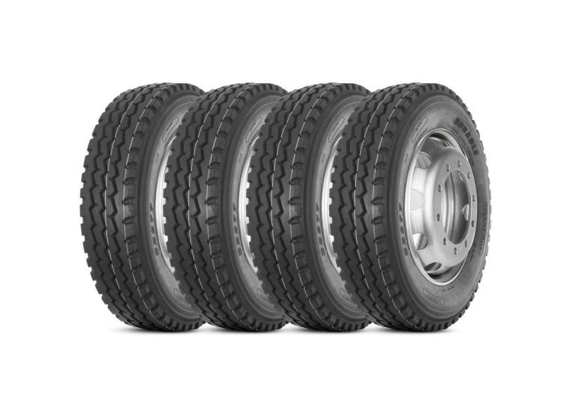 Kit 4 Pneu Durable 275/80r22.5 149/146m Tl Dr877 Liso Misto