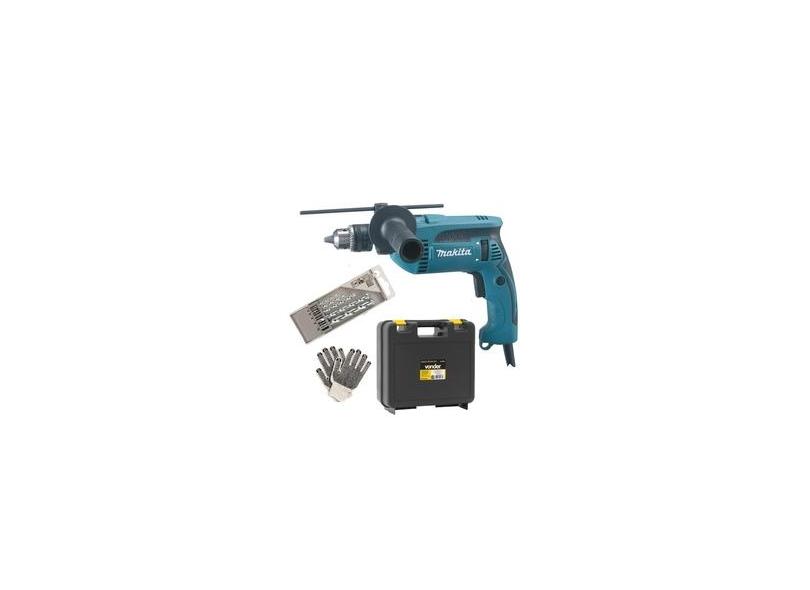 Furadeira Impacto 1/2 760w Makita Hp1640  E Acessórios