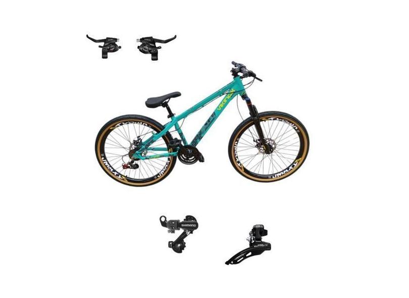 Bicicleta Vikingx Aro 26 Tuff 30 Aluminio 24v Trocadores / Cambio Shim