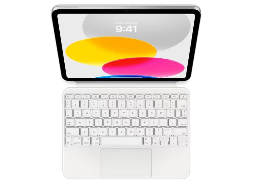 REEMBALADO: Teclado para iPad Apple Magic Keyboard Folio 10ª geração - Branco