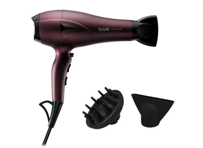 Secador De Cabelo Super Ion Pro 127V Roxo Elgin