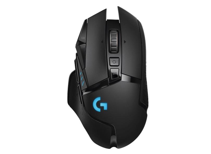 Mouse Sem Fio Gamer Logitech G502 Hero 16k Lightspeed Recarregável RGB Lightsync 11 Botões 16000DPI 910-005566