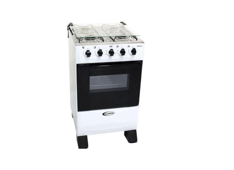 Fogão A Gás Clarice Delicato 4 Bocas Forno 52 Litros Branco