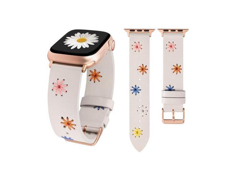 Watch Band Wearlizer Floral Leather para Apple Women 41/40/38