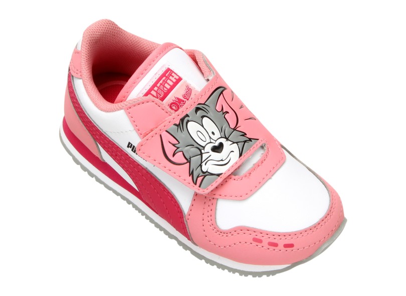 Tênis Puma Infantil (Menina) Casual Cabana Racer Tom & Jerry
