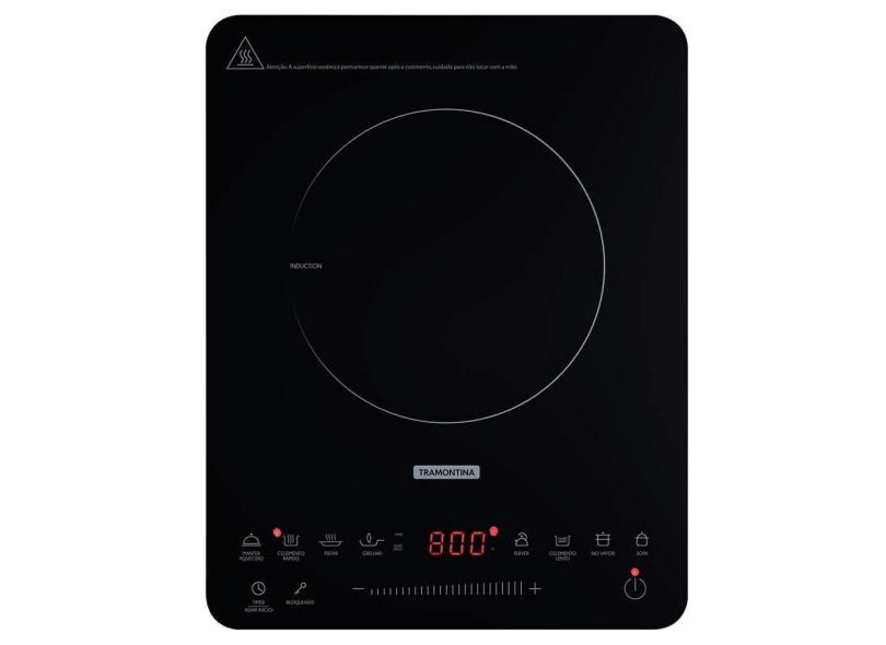 Cooktop Portátil por Indução Tramontina Slim Touch ei 30 com 1 Área de Aquecimento e Comando Touch 2