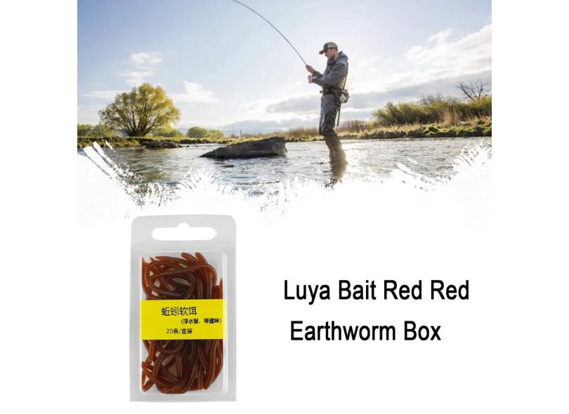 Iscas Earthworm Simulado Floating Earthworm Isca Bait Box-embalados com ...