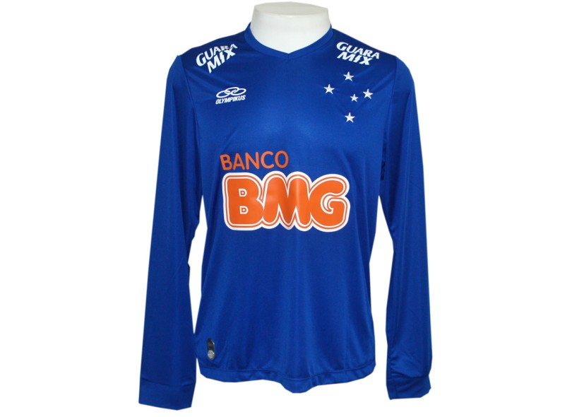 Camisa Jogo Cruzeiro I 2014 com Número M/L Olympikus