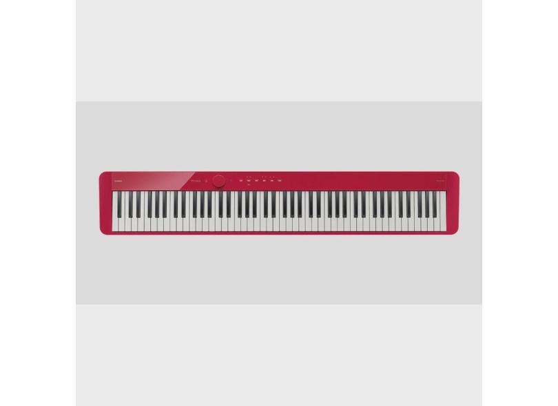 Piano Digital Casio Privia PX-S1100 Vermelho - 88 teclas