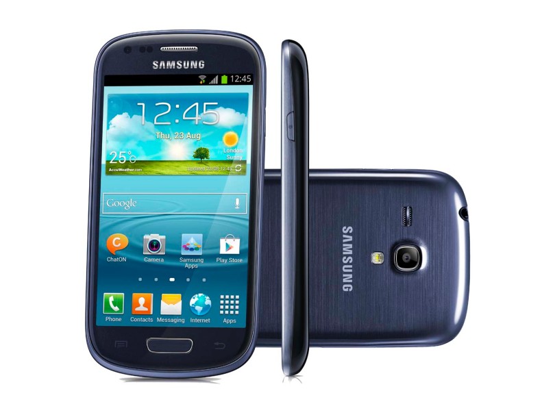 Smartphone Samsung Galaxy S III Mini I8190 Câmera 5,0 Megapixels Desbloqueado 1 GB Android 4.1 (Jelly Bean) 3G Wi-Fi