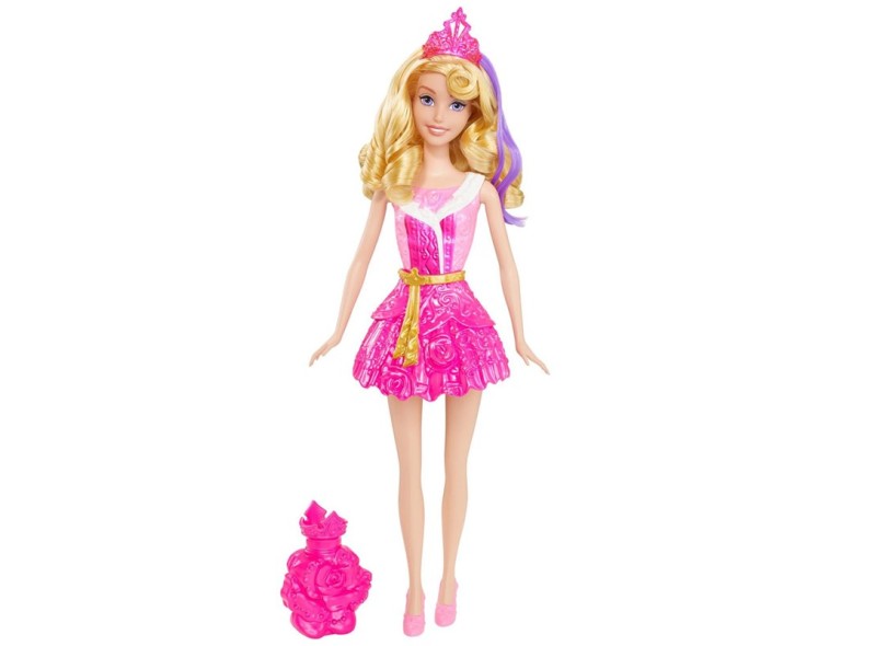 Boneca Princesas Disney Aurora Banho Mágico Mattel