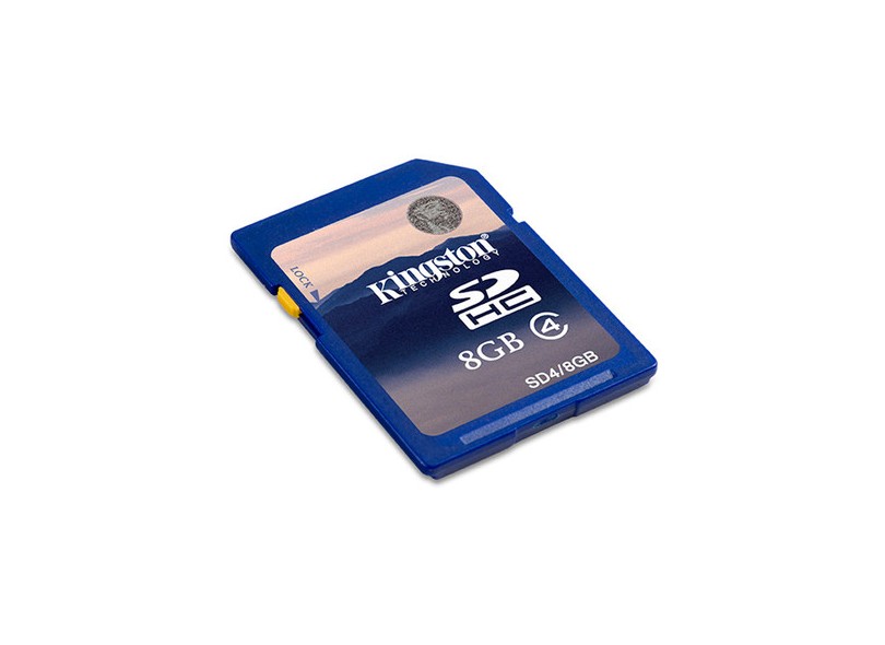 Cartão de Memória SDHC Kingston 8GB SD4/8GB