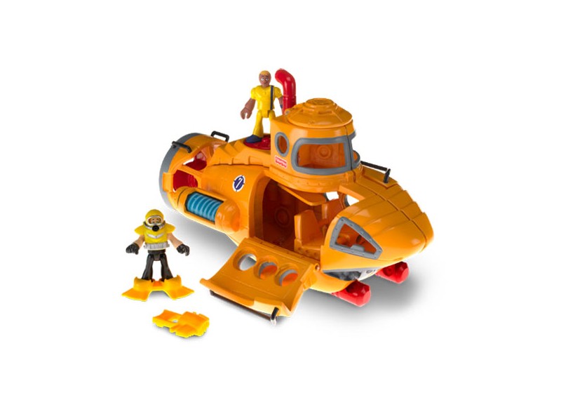 Boneco Imaginext Submarino Aventura - Mattel