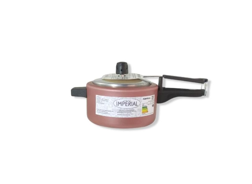 Panela De Pressão Antiaderente Teflon Alumínio Imperial 2 Litros Rose