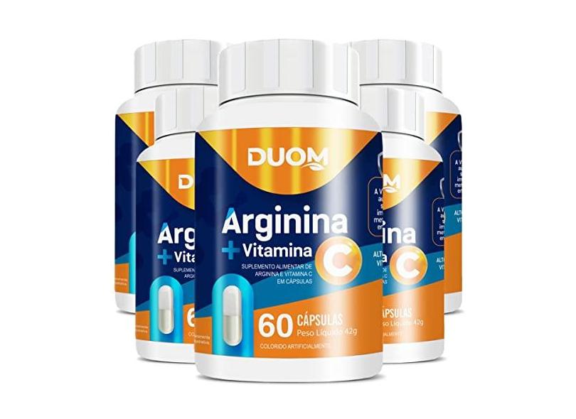 ARGININA COM VITAMINA C IMUNIDADE 60 CAPS CLEAN LABEL - DUOM