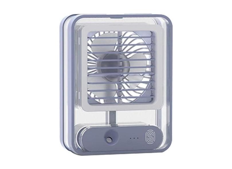 Ventilador Umidificador De  Mesa Touch Led 3 Velocidades Usb - New