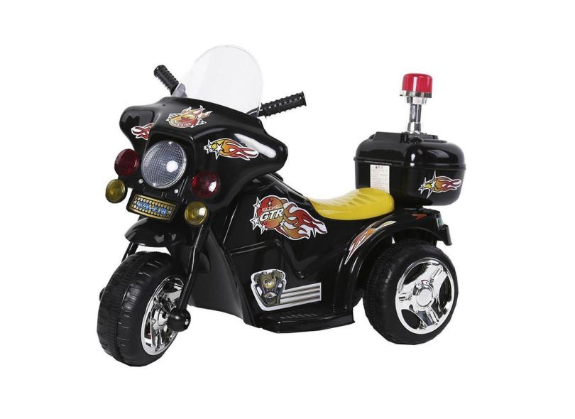 Mini Moto Elétrica Infantil com Farol BW-006PR Preto