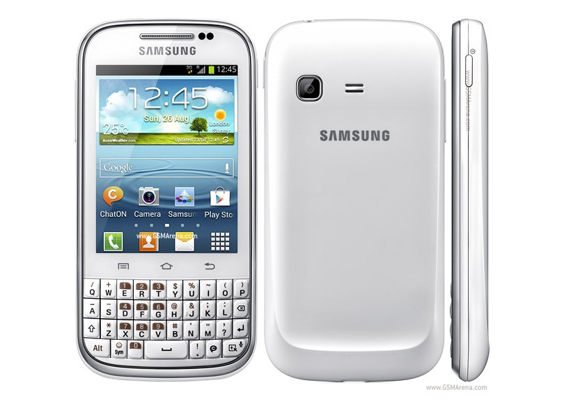 Smartphone Samsung Galaxy Chat B5330 Câmera 2,0 Megapixels Desbloqueado Android 4.0 3G Wi-Fi