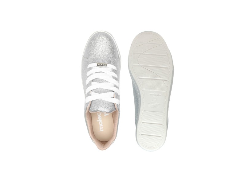 Tênis Moleca Feminino Casual Glitter 5629100