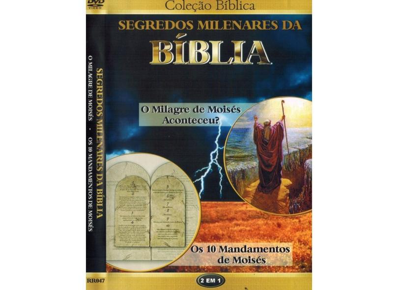 Dvd Segredos Milenares Da Bíblia O Milagre De Moisés E Os 10 ...