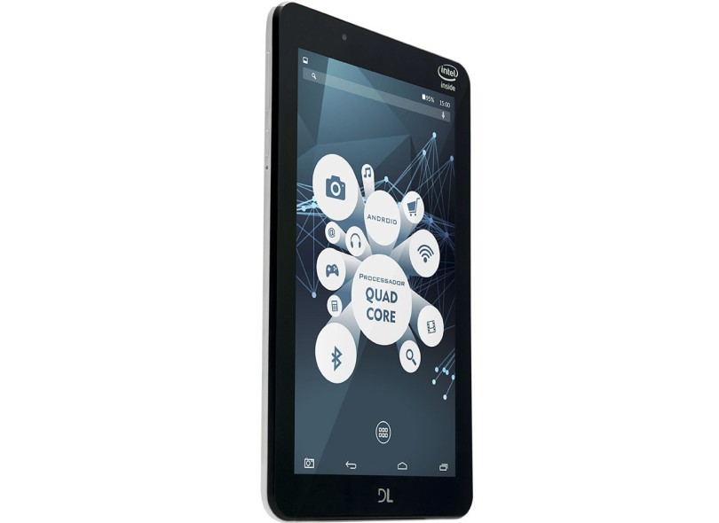 Tablet DL Eletrônicos 8.0 GB LCD 7 " Android 5.1 (Lollipop) X-Quad Pro