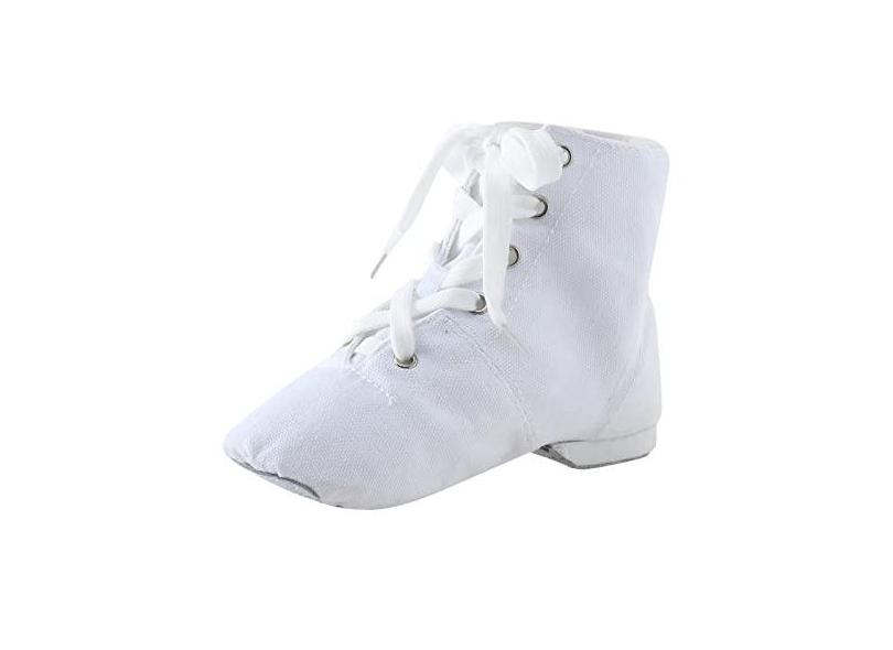 Mercatoo Sapatos de dança para crianças, sapatos de dança, balé, tênis para ambientes internos, sapatos de dança, vestido de páscoa (branco, criança pequena)