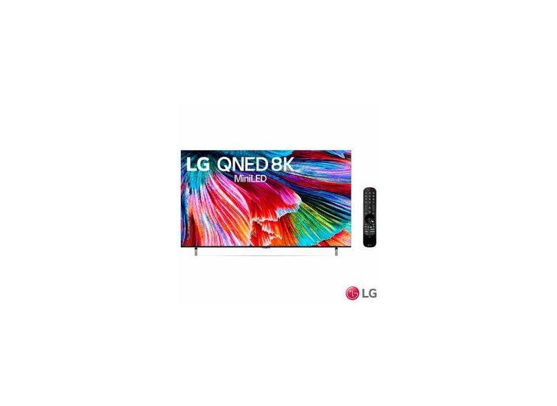 2021 Smart TV LG 75" Polegadas 8K MiniLED Quantum Dot NanoCell 75QNED99 120Hz FreeSync 4x HDMI ThinQAI Google Alexa