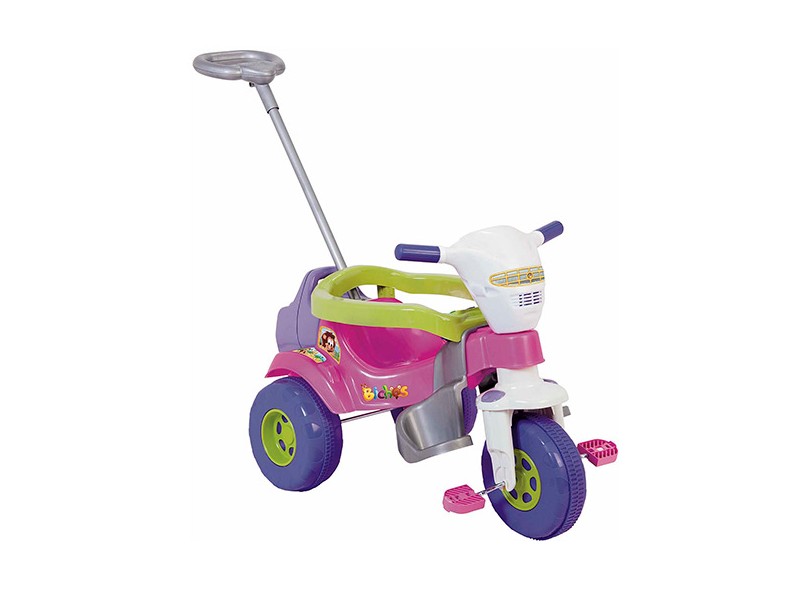 Triciclo Motoca Infantil Tico Tico C/ Empurrador Magic Toys