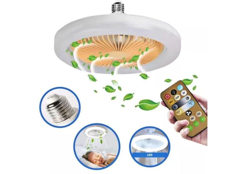 Ventilador De Teto Automático Com Luzes Rotativas
