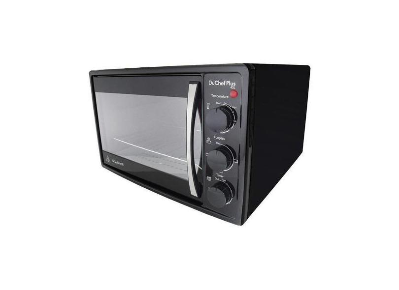 Forno De Bancada Elétrico Safanelli Du Chef Plus 45l Preto 127v Du Chef Plus