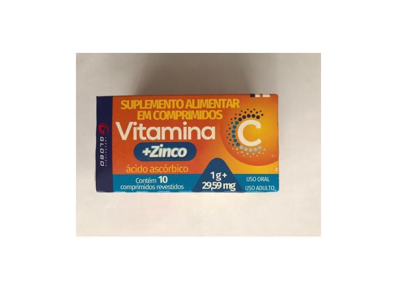 Vitamina C + Zinco 10 Comp Revestidos - Globo
