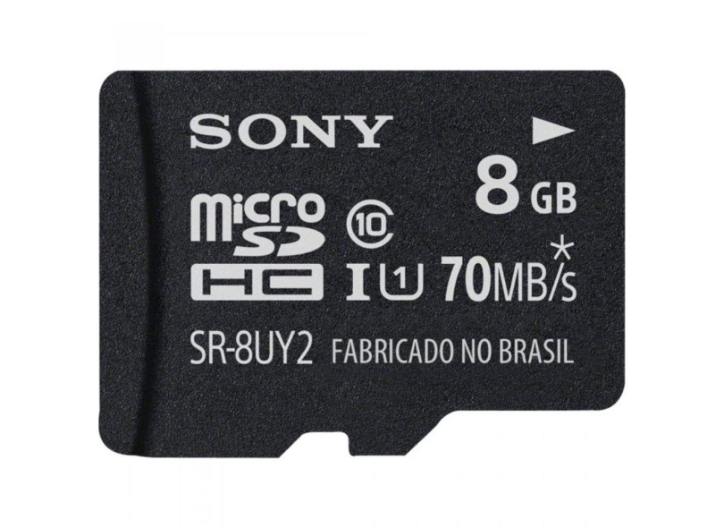 Cartão de Memória Micro SDHC com Adaptador Sony 8 GB SR-8UY2