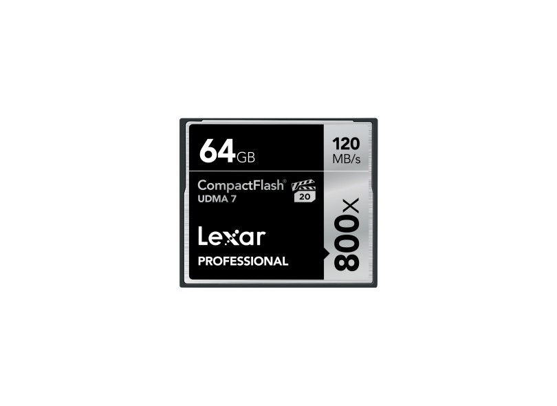 Cartão de Memória Compact Flash Lexar Professional 64 GB LCF64GCRBNA800