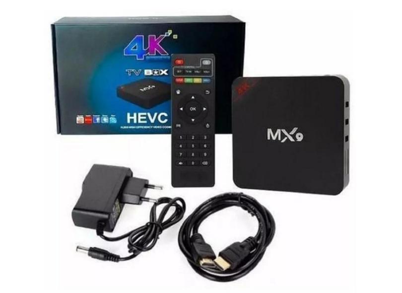 Smart TV Box MX9 16GB 4K Android TV USB HDMI