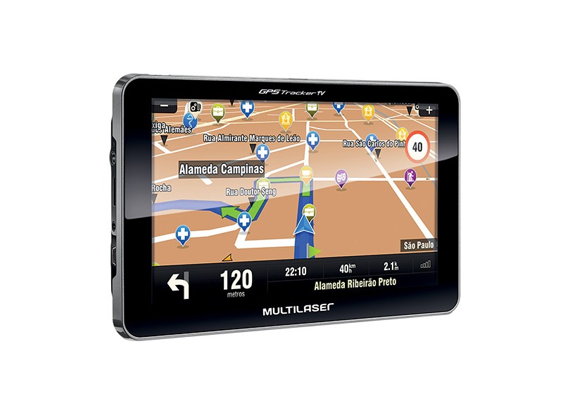 GPS Automotivo Multilaser Gps Tracker III GP038 7 "