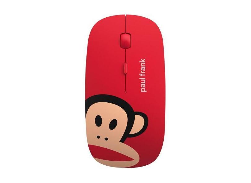Mouse Sem Fio Wiwu Paul Frank WM102 1600DPI - Vermelho