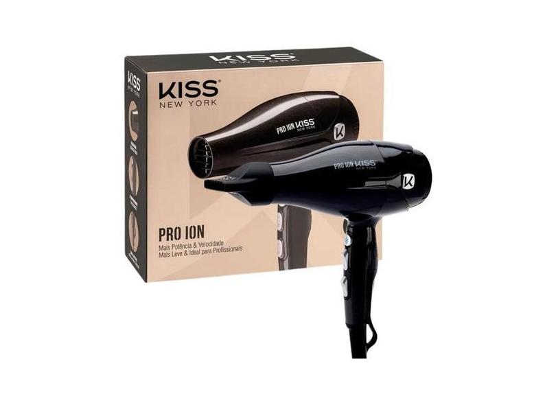 Secador Kiss New York Pro Ion 2200w 127v Bdp07br 645703