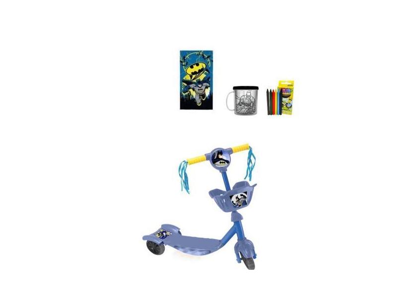 Patinete Infantil Batman - 2 Itens - Happy Kids