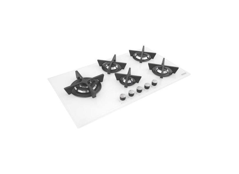 Cooktop a Gás Tramontina Design Collection Penta Glass Flat