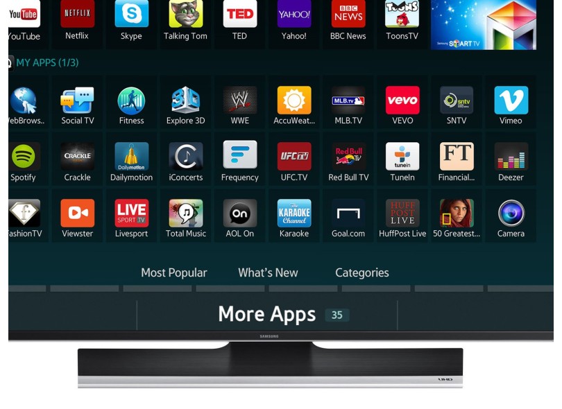 TV LED 40" Smart TV Samsung Série 7 Ultra HD(4K) UN40HU7000