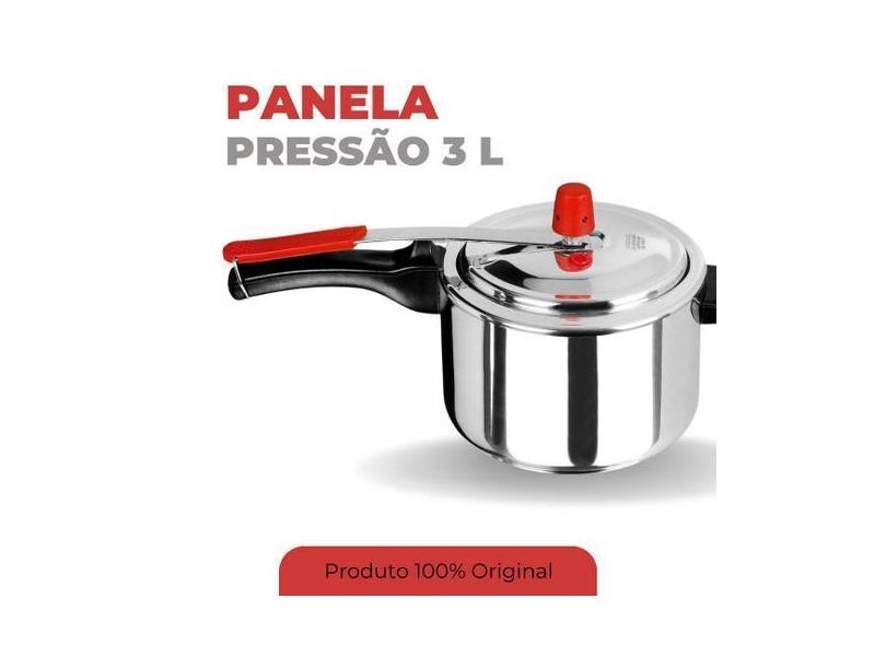 Panela De Pressão Pequena - 3 Litros Em Alumínio - Globo