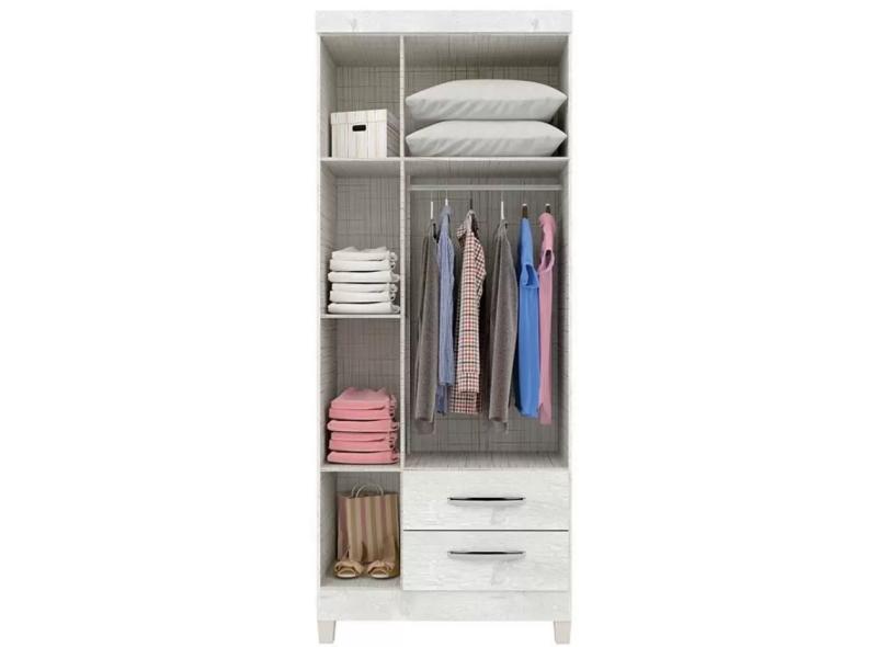 Guarda-Roupa Infantil 3 Portas 2 Gavetas Ternura com Pés Incorplac