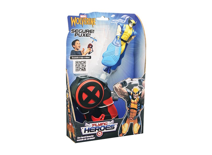 Boneco Wolverine Flying Heroes - DTC