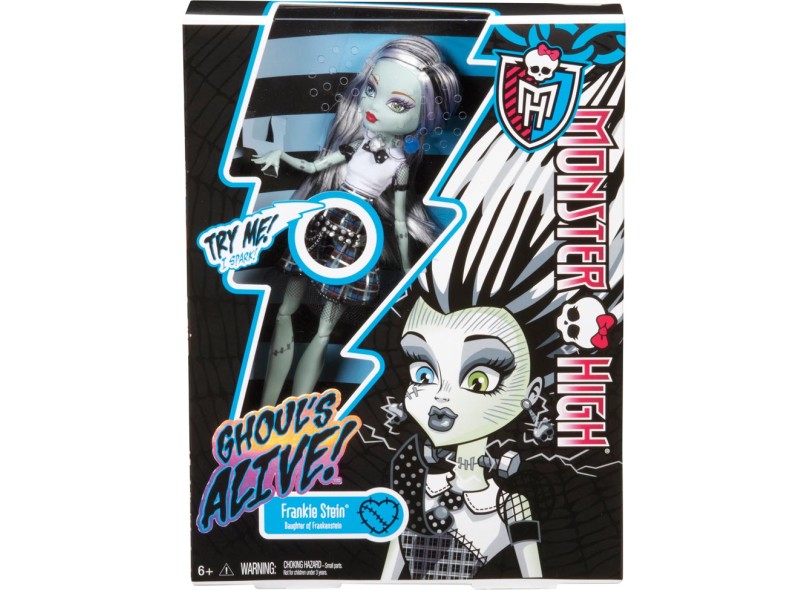 Boneca Monster High Choque Eletrizante Frankie Stein Mattel em