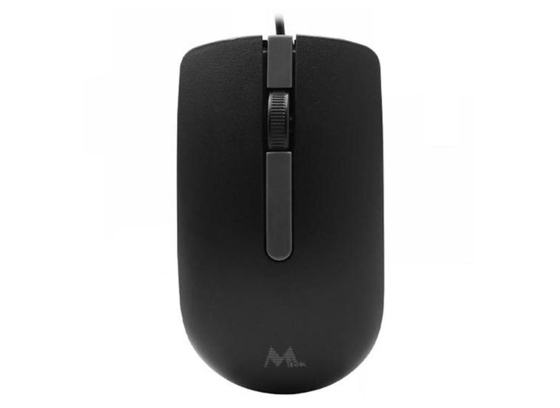 Mouse Mtek Ms-307 Usb - Preto E Prata