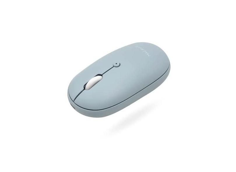 Macally Mouse Bluetooth sem fio – conexão forte – silencioso, confortável, mouse recarregável para MacBook Air/Pro, Mac, iMac, Apple iPad – Mouse sem fio para laptop, Windows PC Desktop