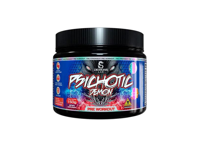 PRé-TREINO PSICHOTIC BLACK 150G FRUIT PUNCH DEMONS LAB 