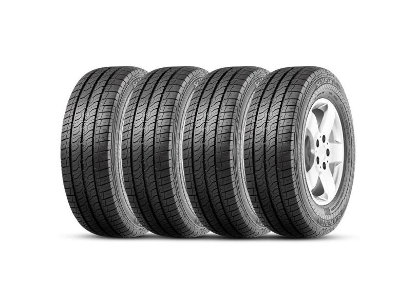 Kit 4 Pneu Semperit Aro 16 205/75r16 110r 8pr Van Life 2