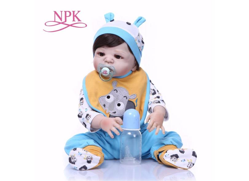 Boneca Bebê Reborn NPK collection Reborn Baby Doll 55 cm