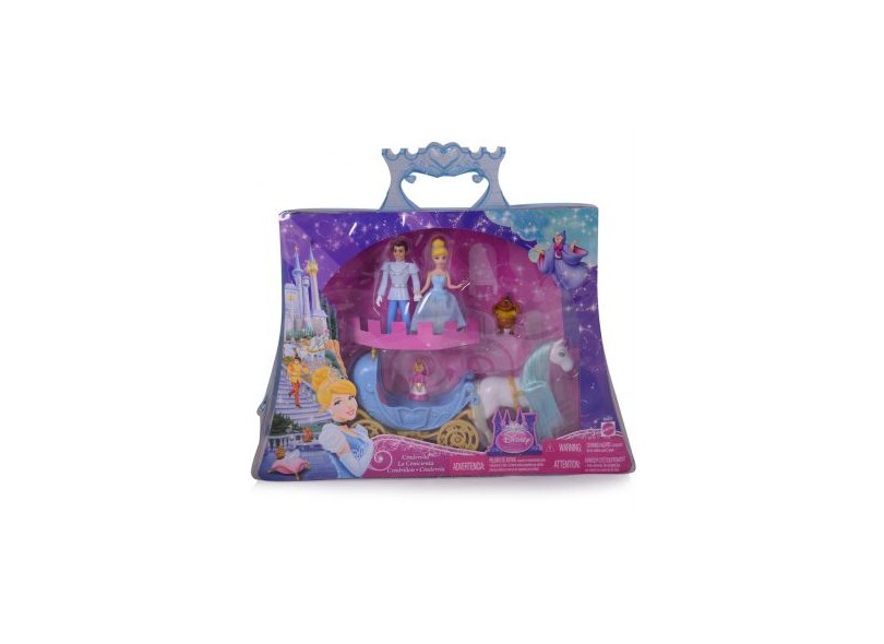 Boneca Princesas Disney Castelo Era uma Vez Cinderela Mattel